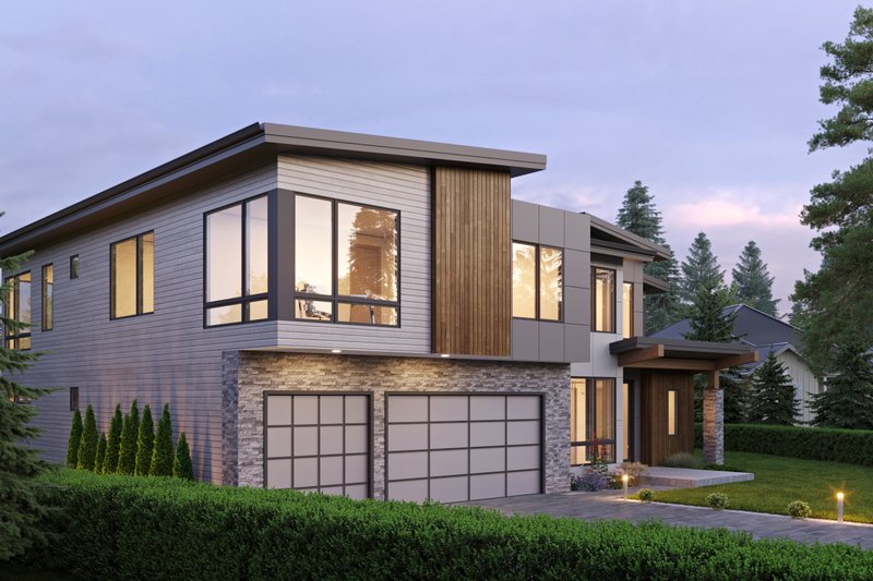 House Plan Design - Exterior - Other Elevation for Contemporary House Plan #1066-257 - 5 bed, 4.5 bath