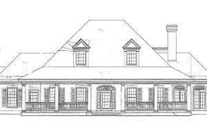 Exterior - Other Elevation for Southern House Plan #410-146 - 4 bed, 3.5 bath