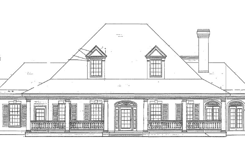 Dream House Plan - Exterior - Other Elevation for Southern House Plan #410-146 - 4 bed, 3.5 bath