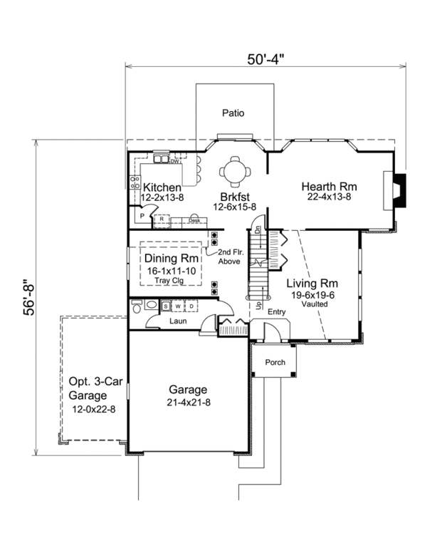 House Plan - 3 Beds 2.5 Baths 2360 Sq/Ft Plan #57-603 - Houseplans.com