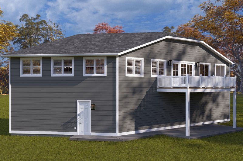 House Design - Exterior - Rear Elevation for Barndominium House Plan #1060-339 - 2 bed, 1.5 bath