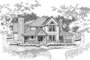Victorian Style House Plan - 3 Beds 2.5 Baths 1972 Sq/Ft Plan #120-197 