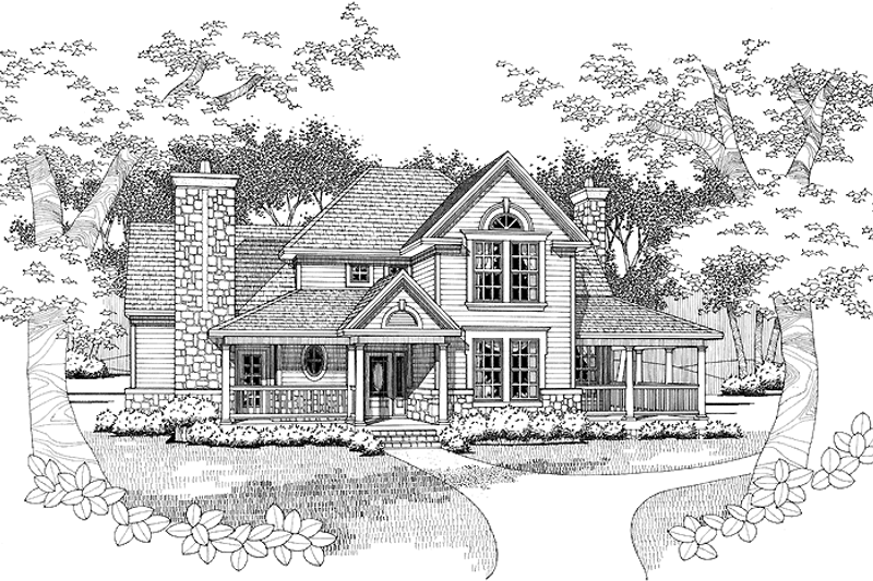 Home Plan - Victorian Exterior - Front Elevation Plan #120-197
