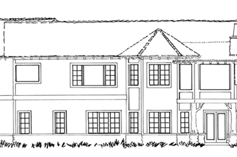 Architectural House Design - Exterior - Rear Elevation for Country House Plan #942-29 - 4 bed, 3 bath
