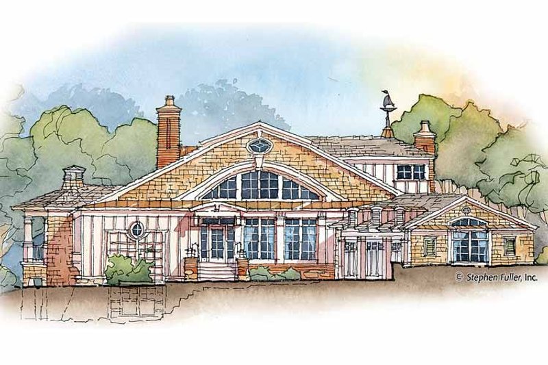 Home Plan - Exterior - Front Elevation 3 for Craftsman House Plan #429-358 - 4 bed, 3.5 bath