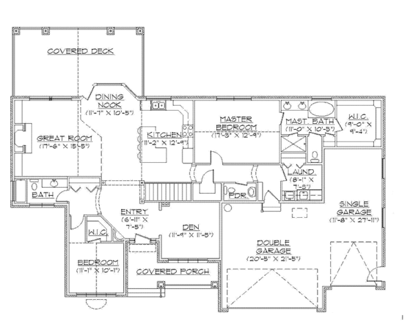 Home Plan - Traditional Floor Plan - Main Floor Plan #945-94