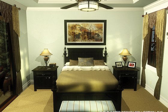 Interior - Master Bedroom 1 for Mediterranean House Plan #930-434 - 3 bed, 4 bath