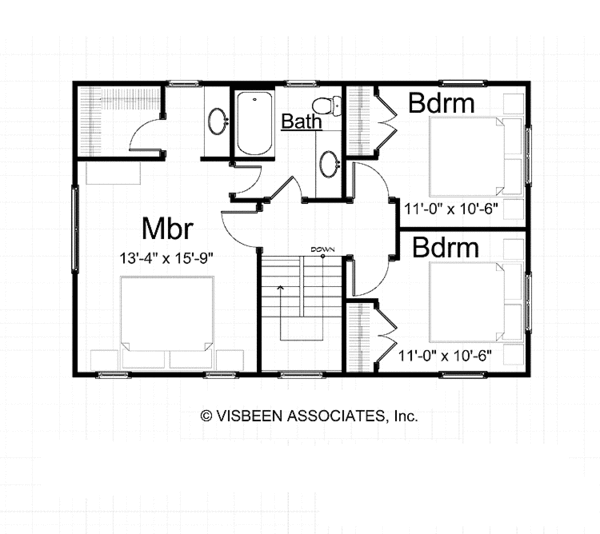 Architectural House Design - Craftsman Floor Plan - Upper Floor Plan #928-209