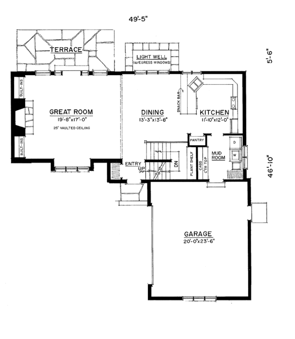 House Design - Country Floor Plan - Main Floor Plan #1016-80