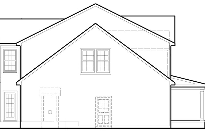 Architectural House Design - Exterior - Other Elevation 1 for Colonial House Plan #1053-67 - 3 bed, 2.5 bath