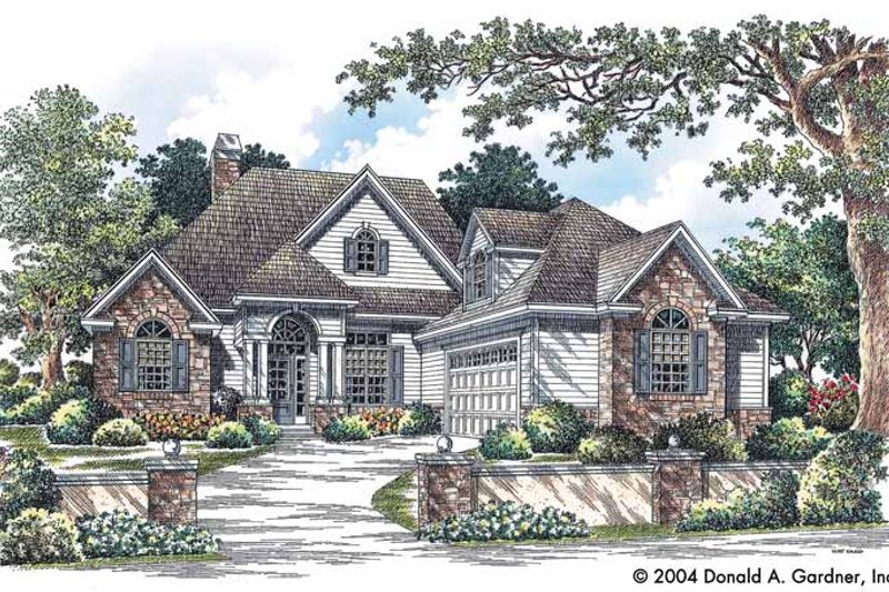 House Blueprint - Craftsman Exterior - Front Elevation Plan #929-732