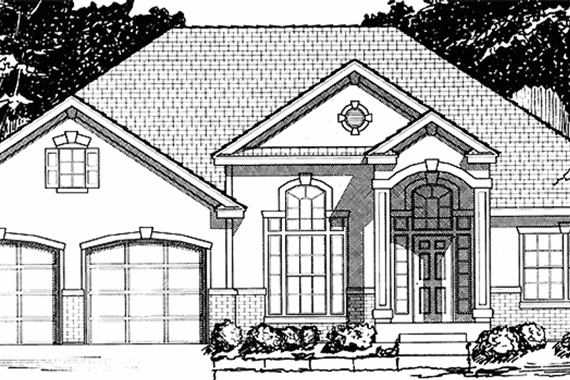 Dream House Plan - European Exterior - Front Elevation Plan #1037-28