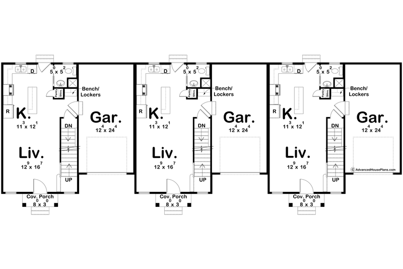 Dream House Plan - Floor Plan - Main Floor for Modern House Plan #455-439 - 3 bed, 1.5 bath