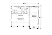 Craftsman Style House Plan - 2 Beds 1 Baths 1207 Sq/Ft Plan #56-617 