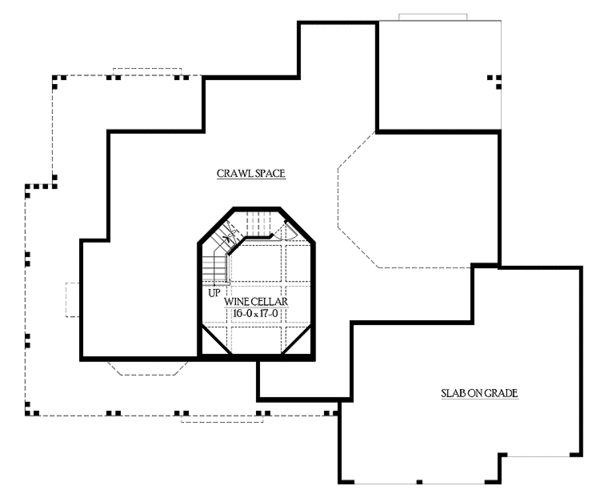 Architectural House Design - Craftsman Floor Plan - Lower Floor Plan #132-507
