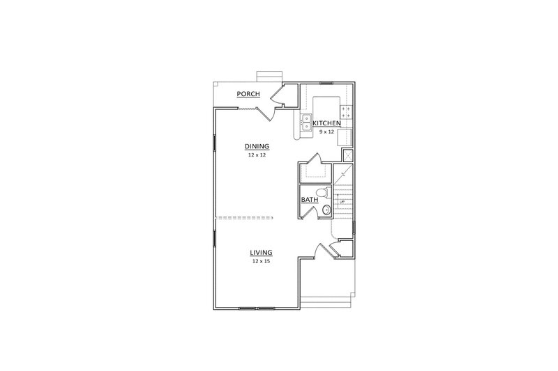 Home Plan - Floor Plan - Main Floor for Traditional House Plan #936-27 - 3 bed, 2.5 bath