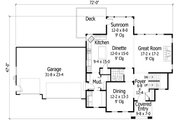 Craftsman Style House Plan - 4 Beds 2.5 Baths 2740 Sq/Ft Plan #51-428 