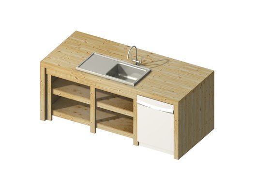 Interior - Other 3 for Modern House Plan #497-57 - 3 bed, 2 bath