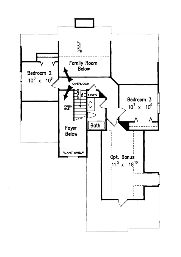 Home Plan - Mediterranean Floor Plan - Upper Floor Plan #927-192