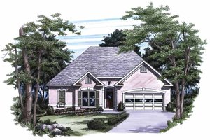 Mediterranean Exterior - Front Elevation Plan #927-217