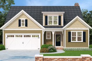 European Exterior - Front Elevation Plan #927-965