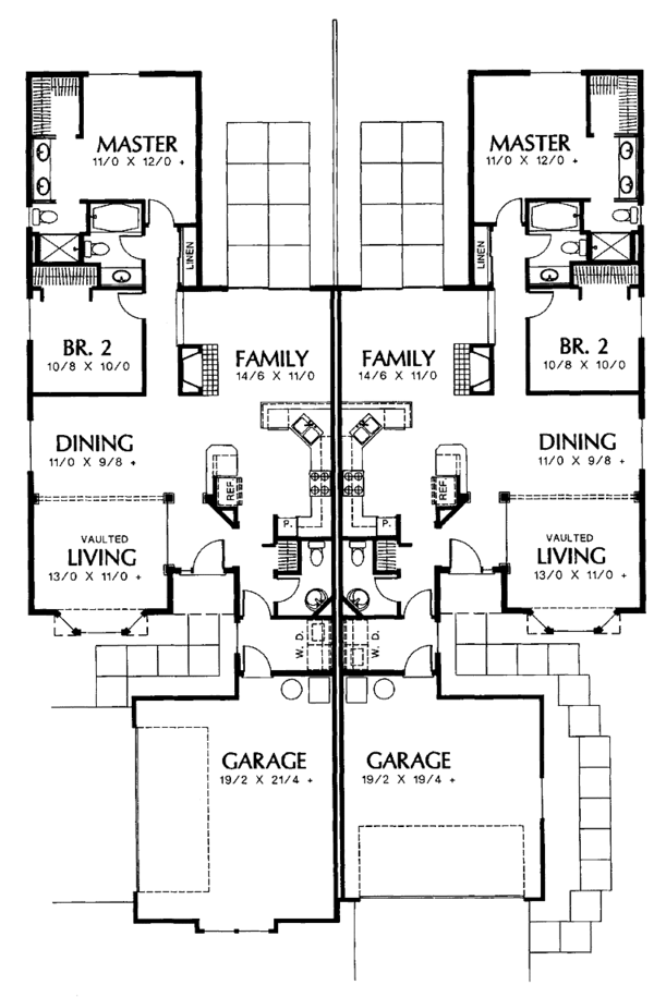 Architectural House Design - Ranch Floor Plan - Main Floor Plan #48-752