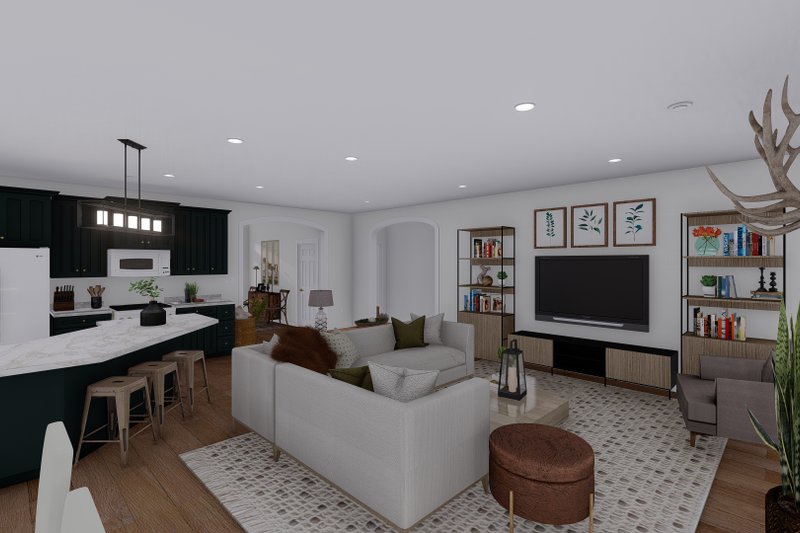 House Plan Design - Interior - Family Room 1 for Traditional House Plan #1060-141 - 3 bed, 2.5 bath