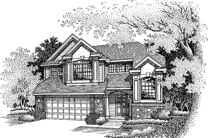 Home Plan - Contemporary Exterior - Front Elevation Plan #320-512