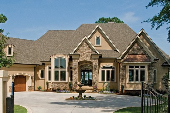 European Exterior - Front Elevation Plan #929-895