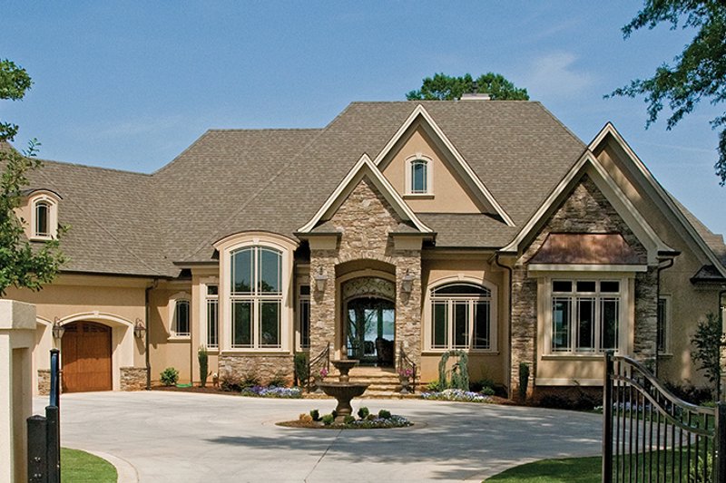 House Plan Design - Exterior - Front Elevation 3 for European House Plan #929-895 - 4 bed, 4 bath