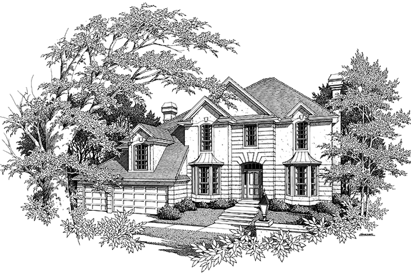 Home Plan - Mediterranean Exterior - Front Elevation Plan #48-742