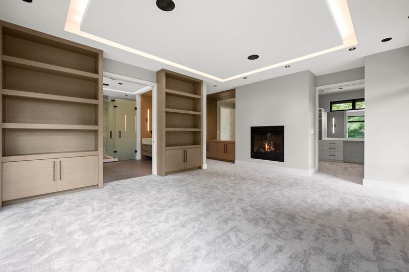 House Blueprint - Interior - Master Bedroom 1 for Modern House Plan #1114-100 - 4 bed, 4.5 bath