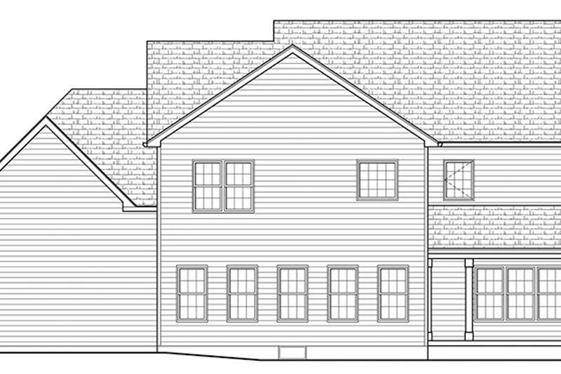 Dream House Plan - Exterior - Rear Elevation for Colonial House Plan #1010-171 - 4 bed, 3.5 bath