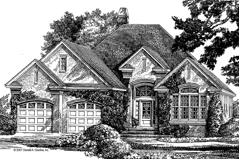 Dream House Plan - Exterior - Front Elevation 3 for Ranch House Plan #929-635 - 3 bed, 2 bath