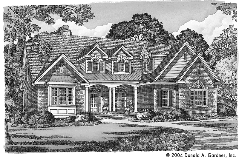 Dream House Plan - Country Exterior - Front Elevation Plan #929-544