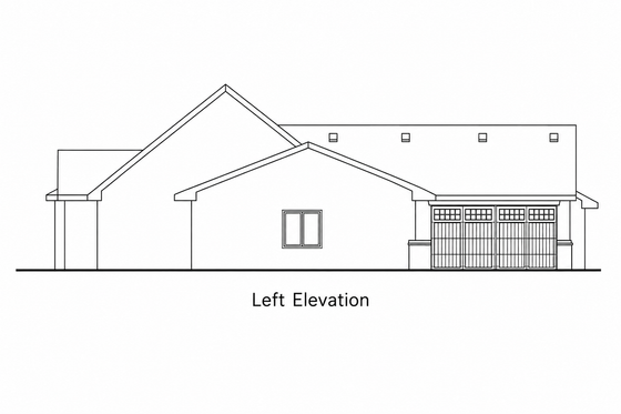Exterior - Other Elevation 1 for European House Plan #20-2071 - 2 bed, 2 bath