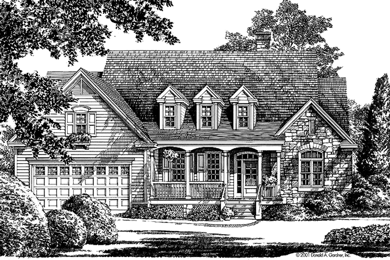 Home Plan - Country Exterior - Front Elevation Plan #929-640