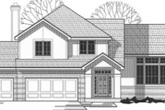 Exterior - Front Elevation for Traditional House Plan #67-806 - 3 bed, 2 bath