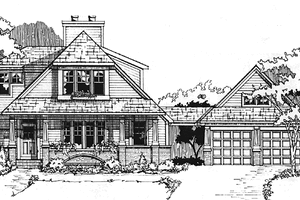 Architectural House Design - Country Exterior - Front Elevation Plan #953-112