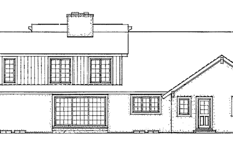 Dream House Plan - Exterior - Rear Elevation for Mediterranean House Plan #72-772 - 4 bed, 2.5 bath