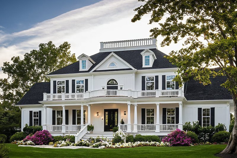 Architectural House Design - Classical Photo Plan #137-328