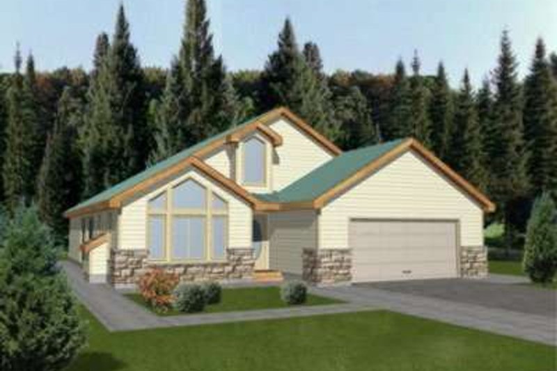 Dream House Plan - Modern Exterior - Front Elevation Plan #117-432
