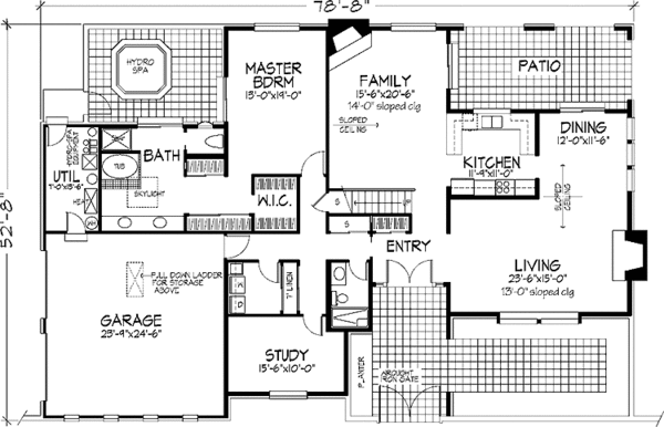 House Plan Design - Mediterranean Floor Plan - Main Floor Plan #320-796