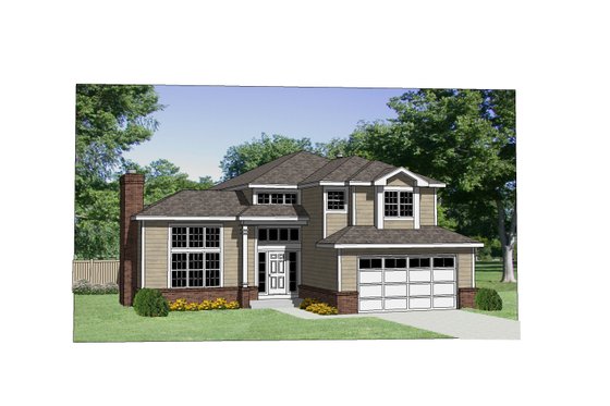 Exterior - Front Elevation for Traditional House Plan #116-187 - 3 bed, 3 bath