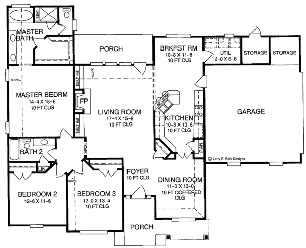 Architectural House Design - Country Floor Plan - Main Floor Plan #952-257