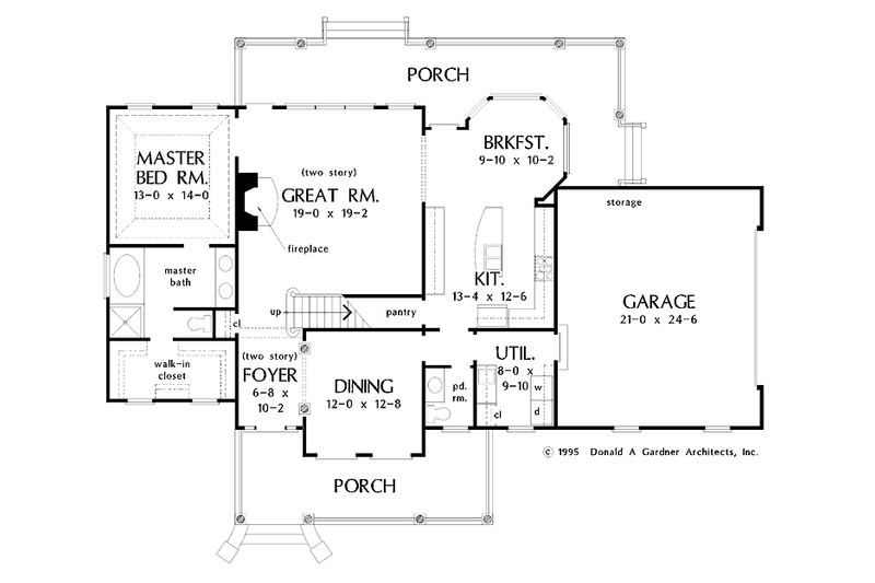 Dream House Plan - Floor Plan - Main Floor for Country House Plan #929-378 - 3 bed, 2.5 bath