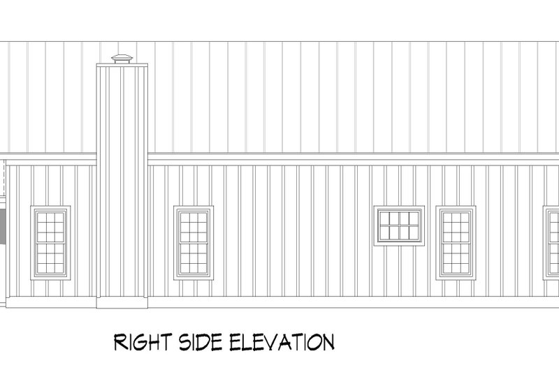 House Design - Exterior - Other Elevation for Farmhouse House Plan #932-1195 - 3 bed, 3.5 bath