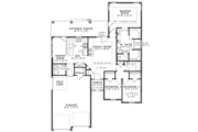 Country Style House Plan - 3 Beds 2 Baths 1395 Sq/Ft Plan #17-2655 