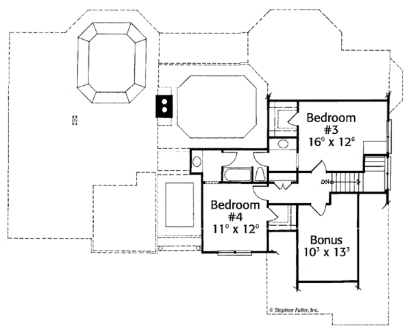 Home Plan - Colonial Floor Plan - Upper Floor Plan #429-293