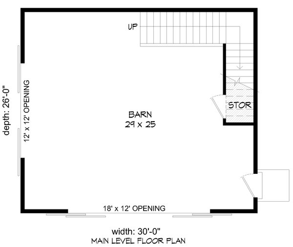 House Design - Farmhouse Floor Plan - Main Floor Plan #932-565